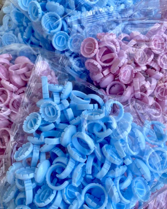 Glue Ring - 50 pieces/Bag , many shapes