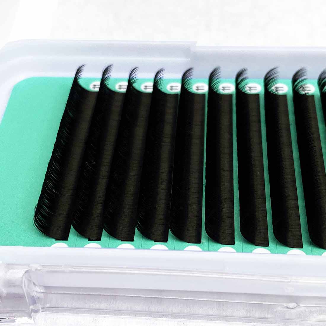 Cashmere Faux Mink Matte Black Individual Lash Extensions【Mega Volume 0.03mm 16 lines No-logo】with Orange Strip, Clearance Sale