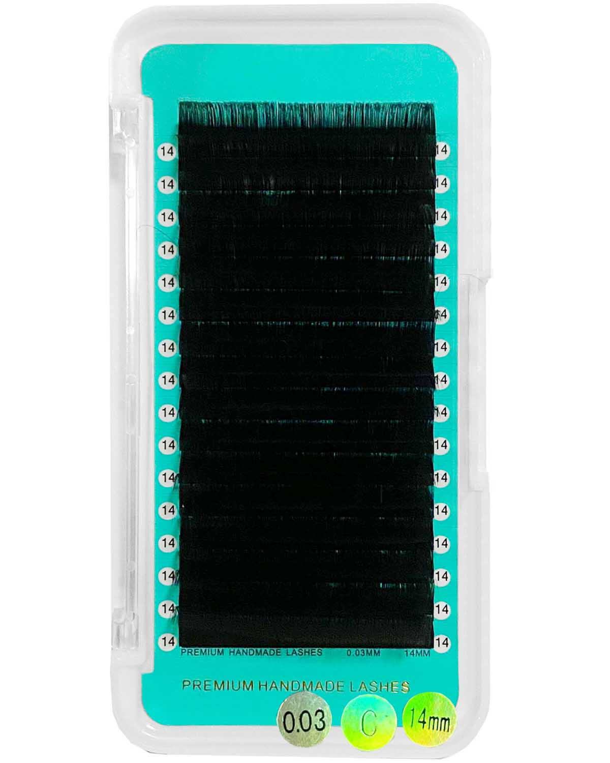 Cashmere Faux Mink Matte Black Individual Lash Extensions【Mega Volume 0.03mm 16 lines No-logo】with Orange Strip, Clearance Sale