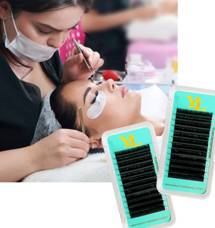 Cashmere Faux Mink Matte Dark Black Individual Lash Extensions【0.05mm Volume 16-lines No-logo】CLEARANCE SALE