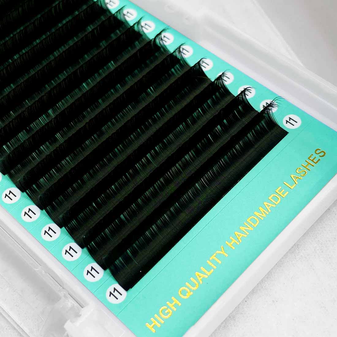Cashmere Faux Mink Matte Black Individual Lash Extensions【Mega Volume 0.03mm 16 lines No-logo】with Orange Strip, Clearance Sale